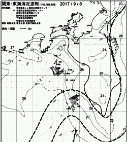 一都三県漁海況速報、関東・東海海況速報(2017/09/06)