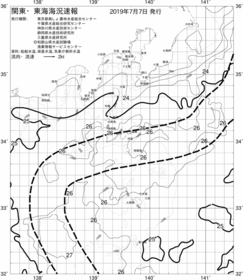 一都三県漁海況速報、関東・東海海況速報(2019/07/07)