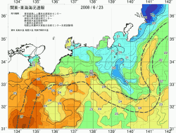 関東・東海海況速報/広域(2008/06/23)