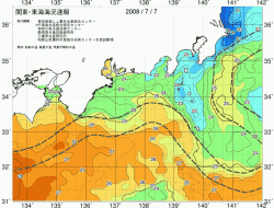 関東・東海海況速報/広域(2008/07/07)