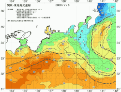 関東・東海海況速報/広域(2008/07/08)