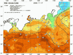 関東・東海海況速報/広域(2008/07/17)