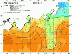 関東・東海海況速報/広域(2008/09/13)
