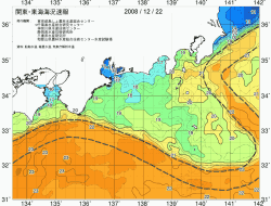 関東・東海海況速報/広域(2008/12/22)