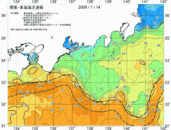 関東・東海海況速報/広域(2009/01/14)