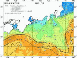 関東・東海海況速報/広域(2009/02/02)