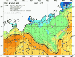 関東・東海海況速報/広域(2009/03/03)