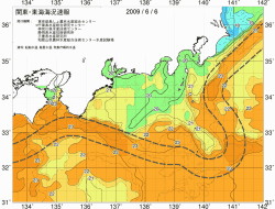 関東・東海海況速報/広域(2009/06/06)