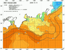 関東・東海海況速報/広域(2009/06/09)