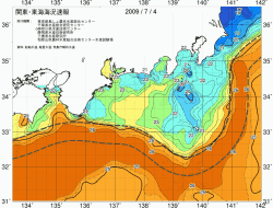 関東・東海海況速報/広域(2009/07/04)