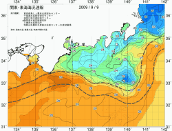 関東・東海海況速報/広域(2009/09/09)