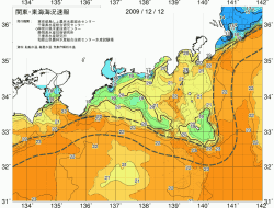 関東・東海海況速報/広域(2009/12/12)