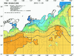 関東・東海海況速報/広域(2010/01/25)