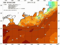 関東・東海海況速報/広域(2010/08/22)