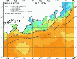 関東・東海海況速報/広域(2010/10/24)