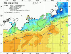 関東・東海海況速報/広域(2011/07/07)