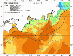 関東・東海海況速報/広域(2011/08/08)
