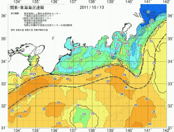 関東・東海海況速報/広域(2011/10/13)