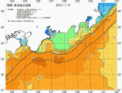 関東・東海海況速報/広域(2012/01/08)