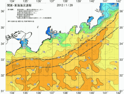 関東・東海海況速報/広域(2012/01/29)
