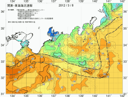 関東・東海海況速報/広域(2012/03/08)