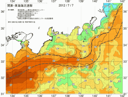 関東・東海海況速報/広域(2012/07/07)