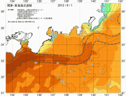 関東・東海海況速報/広域(2012/08/01)