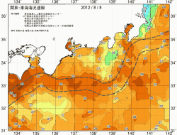 関東・東海海況速報/広域(2012/08/08)