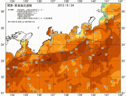 関東・東海海況速報/広域(2012/08/24)