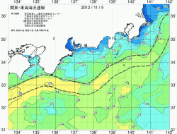 関東・東海海況速報/広域(2012/11/05)