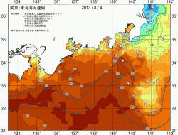 関東・東海海況速報/広域(2013/08/04)