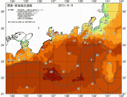関東・東海海況速報/広域(2013/08/08)
