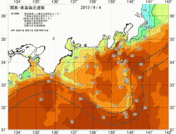 関東・東海海況速報/広域(2013/09/04)