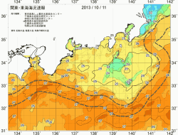 関東・東海海況速報/広域(2013/10/11)