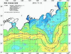 関東・東海海況速報/広域(2013/11/08)