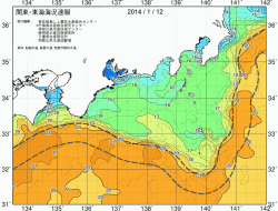関東・東海海況速報/広域(2014/01/12)