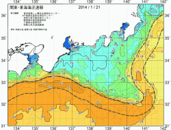 関東・東海海況速報/広域(2014/01/21)