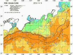 関東・東海海況速報/広域(2014/04/04)