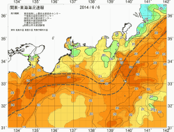 関東・東海海況速報/広域(2014/06/06)