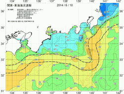 関東・東海海況速報/広域(2014/06/10)