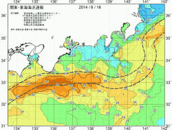 関東・東海海況速報/広域(2014/06/18)