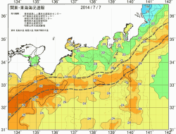 関東・東海海況速報/広域(2014/07/07)