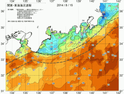 関東・東海海況速報/広域(2014/08/15)