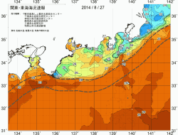 関東・東海海況速報/広域(2014/08/27)