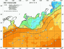 関東・東海海況速報/広域(2014/09/09)