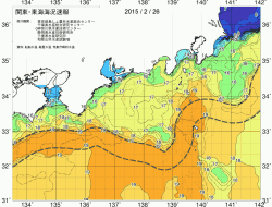 関東・東海海況速報/広域(2015/02/26)