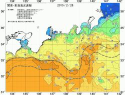 関東・東海海況速報/広域(2015/02/28)