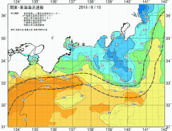 関東・東海海況速報/広域(2015/06/13)