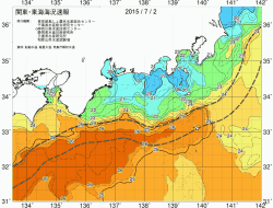 関東・東海海況速報/広域(2015/07/02)