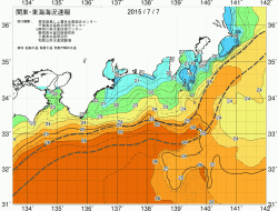 関東・東海海況速報/広域(2015/07/07)